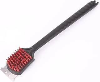 Barbekü Fırçası, Aşındırmaz Plastik, Çelik Ek Sıyırıcı, Barbekü Temizleyici, Ergonomik Barbekü Izgara Temizleme Fırçası, Uzun Saplı ürün görseli 1