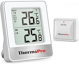Thermopro Tp200C Dijital Ev Termometresi, Lcd Bluetooth İç Dış Mekan Termometresi, 150 M'Ye Kadar Sıcaklık Sensörlü ürün görseli 1