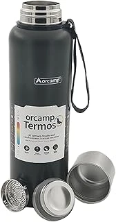 Orcamp Çift Katmanli%100 304 Kalite Çelik Vakumlu Termos 1000Ml, Dayanıklı Kamp Ekipmanları, Kamp Aksesuarları, Hava Sporları, Doğa Sporları ürün görseli 1
