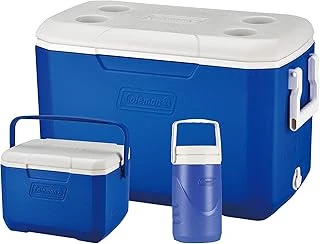 Coleman Cooler Box Combo 3'Lü Set, Poly-Lite 48Qt + Performance Serisi 6 Kişilik Cooler, 0,5 Litre Su Matarası ürün görseli 1