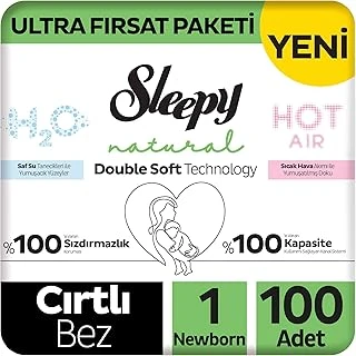 Sleepy Double Fırsat Paketi Bebek Bezi 1 Numara Newborn 100 Adet ürün görseli 1