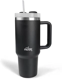 Any Morning Vaha 1200 Ml Üç Kademe Çevirmeli Kapaklı Çift Katman Çelik Termos Mug Siyah Si2440217 ürün görseli 1