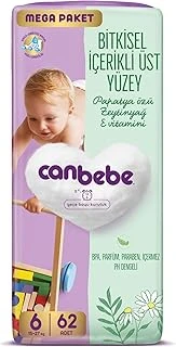 Canbebe Bebek Bezi 6 Beden (15-27 Kg) 62 Adet ürün görseli 1