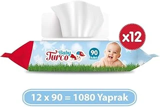Baby Turco Islak Havlu 12 X 90 (1080 Yaprak) ürün görseli 1