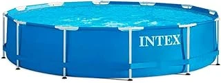 Intex Metal Çerçeveli Havuz – Zemin Üstü Havuz – Ø 366 X 76 Cm – Filtre Sistemi Ile ürün görseli 1
