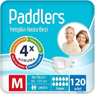 Paddlers Yetişkin Hasta Bantlı Bez Medium 120 Adet – Koli, Sızdırmaz ürün görseli 1
