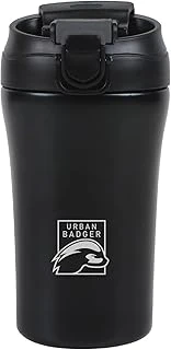 Badger Pipetli Kapaklı Siyah Çelik Termos 380 Ml, Dayanıklı Kamp Ekipmanları, Kamp Aksesuarları, Hava Sporları, Doğa Sporları, Yürüyüş, Kamp Mutfağı, Kamp Malzemeleri ürün görseli 1