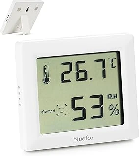 Bluefox Dijital Oda Termometresi Nem Ölçer – Lcd Ekranlı, Kompakt Higrometre, İç Mekan Sıcaklık Nem Takibi, Mıknatıslı & Ayaklı & Duvar Tipi Kullanım – Mutfak, Bebek Odası, Ofis, Sera Için Uygu ürün görseli 1