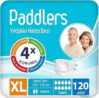 Paddlers Yetişkin Hasta Bantlı Bez X-Large 120 Adet – Yüksek Emicilik ürün görseli 1