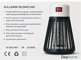 Ltx-01 Elektrikli Sinek Böcek Öldürücü Lamba, Priz Tipi, İç Mekan, 1W, Ac100-240V ürün görseli 1