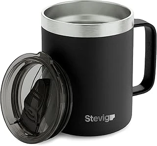 1 Cap Daily Mug Kupa Çelik Termos 350 Ml Black St-265 ürün görseli 1