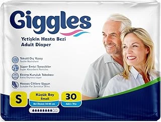 Giggles Yetişkin Bel Bağlamalı Hasta Bezi Small 30'Lu 1 Paket 30 Adet ürün görseli 1