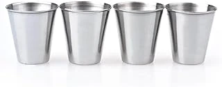 4 Adet 70 Ml. Çelik Shot Kahve Kamp Bardağı Df37X ürün görseli 1