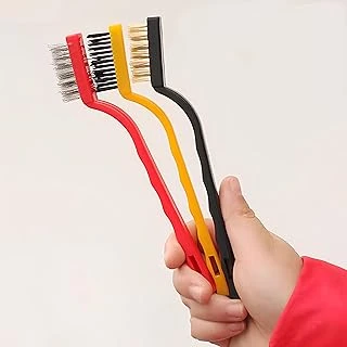 3'Lü Set Mutfak Temizlik Tel Fırça Seti Plastik Çok Amaçlı Temizleme Fırçası Kir Pas Kireç Izgara ürün görseli 1