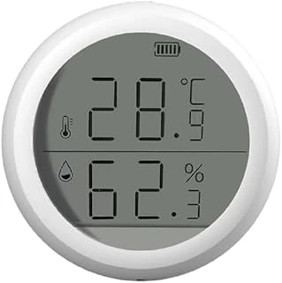 Xenon Akıllı Dijital Termometre Uygulama Denetimli Zigbee İç Mekan Isı Ölçer Nem Ölçer (Higrometre) X7608 ürün görseli 1