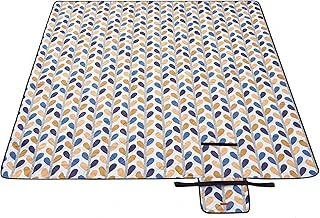 Songmics Piknik Örtüsü Gcm87Cu, 200 X 200 Cm Büyük Plaj Örtüsü, Kamp Örtüsü, Su Geçirmez Alt Yüzey, Makinede Yıkanabilir, Katlanabilir, Bahçe, Park, Plaj, Kamp Için, Renkli Yapraklar ürün görseli 1