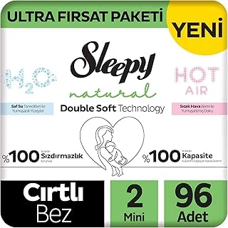 Sleepy Double Fırsat Paketi Bebek Bezi 2 Numara Mini 96 Adet ürün görseli 1
