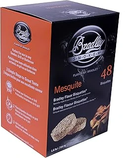 Bradley Smoker Izgara Barbekü Için Bisquette, Mesquite Özel Karışım, 48'Li Paket ürün görseli 1