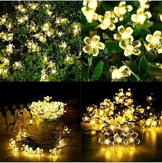 Chermik Çiçek Desenli 30 Led Li Solar Bahçe Lambası Güneş Enerjili 2 Fonksiyonlu Bahçe Led ürün görseli 1