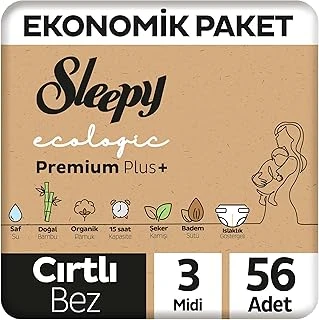 Sleepy Ecologic Ekonomik Paket Bebek Bezi 3 Numara Midi 56 Adet ürün görseli 1