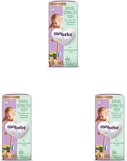 Canbebe Bebek Bezi 6 Beden (15-27 Kg) 62 Adet (3 Paketi) ürün görseli 1