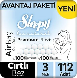 Sleepy Bio Airbag Avantaj Paketi Bebek Bezi 3 Numara Midi 112 Adet ürün görseli 1