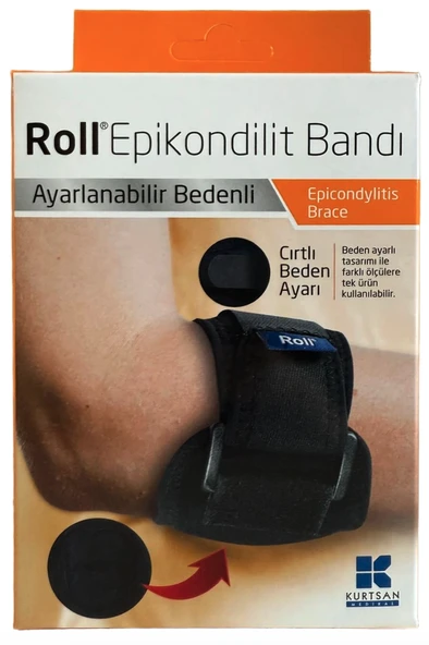 Roll Ayarlanabilir Bedenli Epikondilit Bandı ürün görseli 1