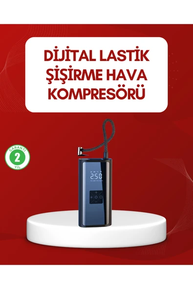 12V Uyumlu Çok İşlevli Akıllı Araç Lastik Pompası ürün görseli 1