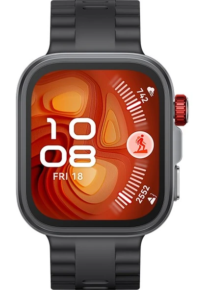 Huawei Watch Fit 4 Pro Siyah Kauçuk Kayış Akıllı Saat ürün görseli 1