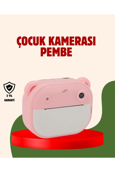 Çocuklar İçin Şipşak Yazıcı Kamera 24MP HD Çift Lensli Termal Baskılı ürün görseli 1