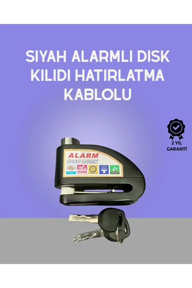 Yüksek Sesli 110dB Çelik Disk Kilidi Su Geçirmez ürün görseli 1
