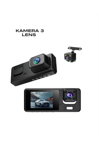 1080P 3 Kameralı Araç DVR -Q301 ürün görseli 1