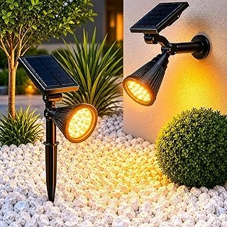 Forlife Amber18 Led Spot Güneş Enerjili Bahçe Aydınlatma Lambası, Fotoselli, Spike Aplik, 18W Su Geçirmez Dış Mekan Solar Lamba, Ağaç, Veranda, Garaj, Havuz, Duvar Zemin Montajına Uygundur 42 Cm ürün görseli 1