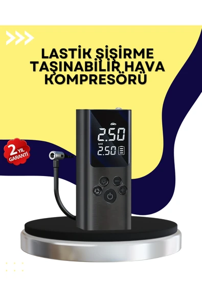 Otomatik Kapanmalı Dijital Lastik Şişirme Pompası ürün görseli 1