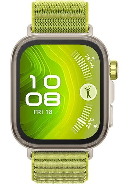 Huawei Watch Fit 4 Pro Yeşil Sportif Örgü Kayış Akıllı Saat ürün görseli 1