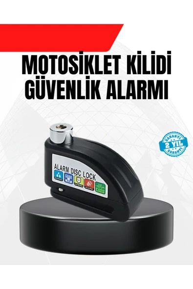 Alarm Disk Fren Kilidi Paslanmaz Çelik Motosiklet Scooter Bisiklet ürün görseli 1