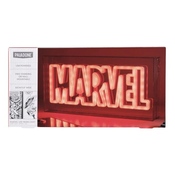 Paladone Marvel LED Neon Lamba - Resim 4