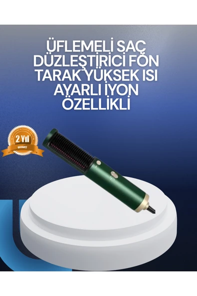 Saç Kurutma, Düzleştirici ve Tarak Tek Cihazda – 3 Kademeli Isı Ayarı ürün görseli 1