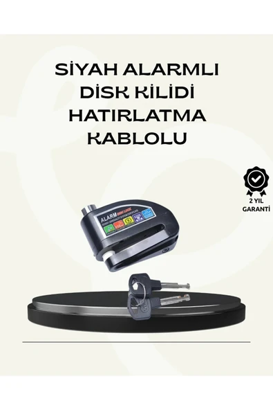 Çift Modlu 110dB Alarmlı Disk Kilidi Suya Dayanıklı ürün görseli 1