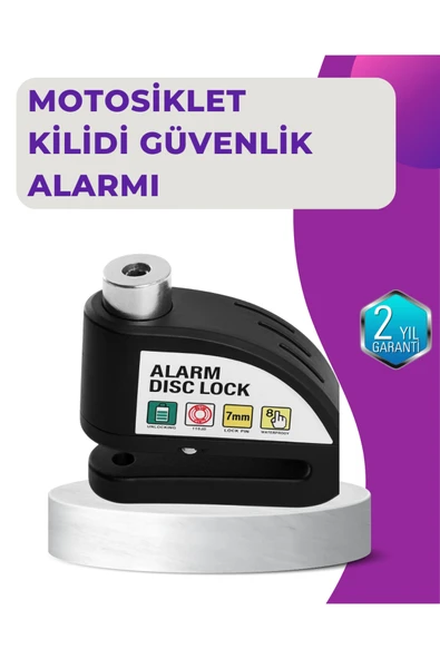110 dB Alarm Disk Kilidi Motosiklet Scooter Bisiklet Güvenlik ürün görseli 1