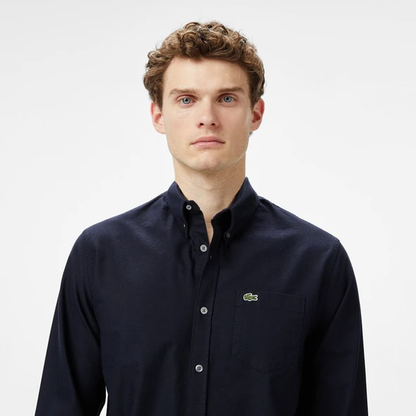 Erkek Regular Fit Düğmeli Yaka Gömlek LACOSTE - Resim 2