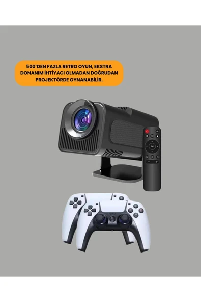 HCS350pro 1080P Full HD Taşınabilir Android Projektör - Resim 4
