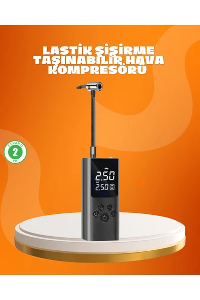 Çoklu Valf Adaptörlü Dijital Hava Pompası ürün görseli 1
