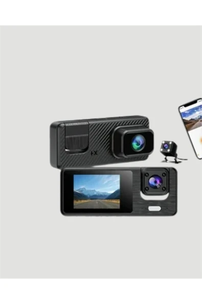 1080P 3 Kameralı Araç DVR -Q301 - Resim 5
