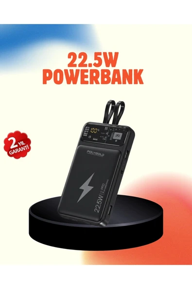 Mobil Powerbank 22.5W PD Destekli Hızlı Şarj ürün görseli 1