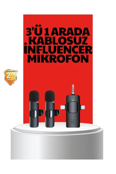 Kablosuz Mikrofon - Telefon ve Bilgisayar Uyumlu ürün görseli 1