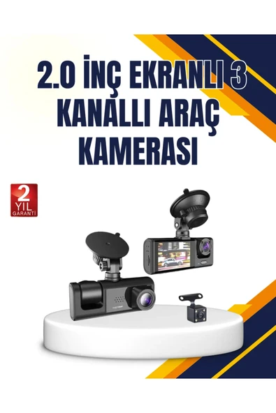 Araç İçi Kamera Seti | 170° Geniş Açı, Hareket Algılama ve Park Koruma ürün görseli 1