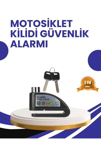 Taşınabilir Alarm Disk Kilidi Motosiklet Scooter Bisiklet Güvenlik ürün görseli 1