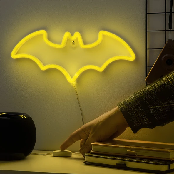 Paladone Batman Duvar Tipi  Neon Lamba - Resim 2