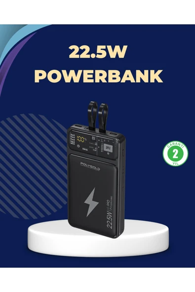 Taşınabilir Powerbank 22.5W Hızlı Şarj Destekli ürün görseli 1